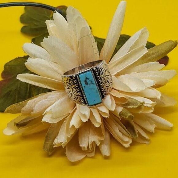 Barse, Turquoise and Sterling Silver, Size 8, Ring - Picture 5 of 5